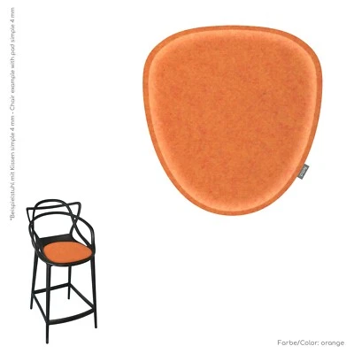 Eco Felt Cushion Padded 23mm Suitable for Kartell Masters Bar Stool - Image 1 of 4