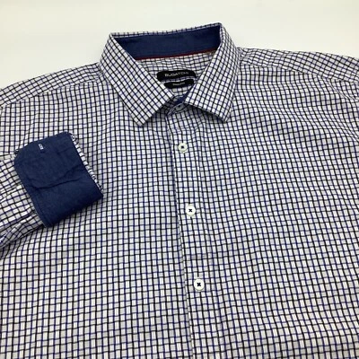 Bugatchi Mens Shaped Fit Long Sleeve Button Up Shirt Size XXL - Image 1 of 4