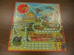 Tarzan To The Rescue 1977 Board Game Board ONLY Edgar Rice Burroughs 4712-X - Picture 1 of 6