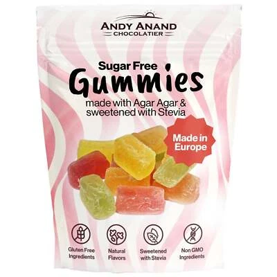 Gomitas Andy Anand sin azúcar hechas con agar y endulzadas con Stevia 7 OZ Foto 1 de 4
