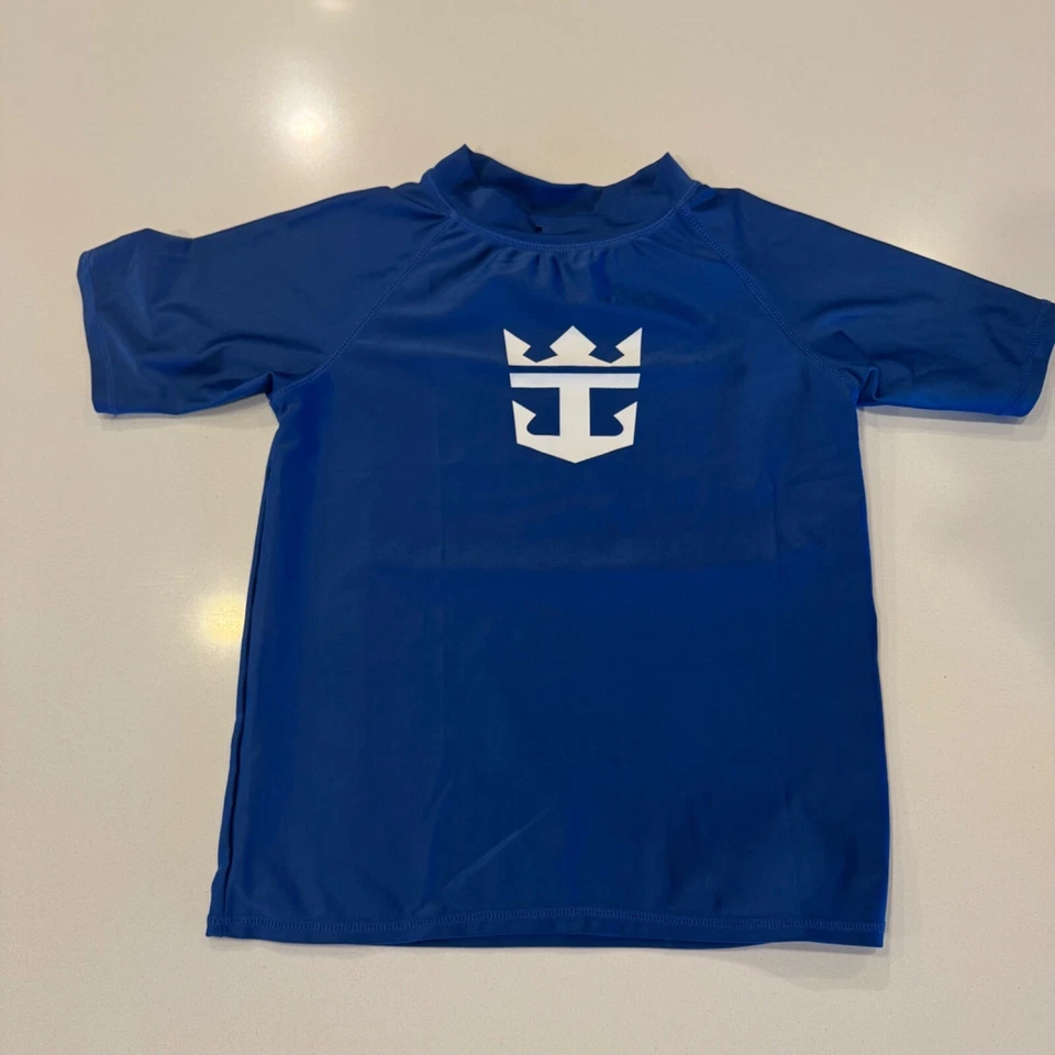 Camisa de natación Royal Caribbean juvenil manga corta azul unisex talla grande Foto 1 de 4