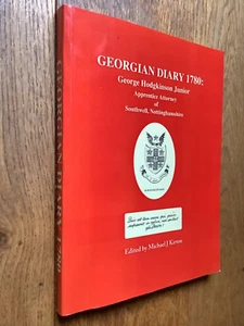 Georgian Diary 1780 George Hodgkinson Southwell, Nottinghamshire,Signed - Imagen 1 de 7