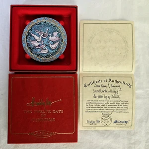 1998 P Buckley Moss Seven Swans A Swimming Anna-Perenna Porzellan Ornament Kunst - Bild 1 von 10