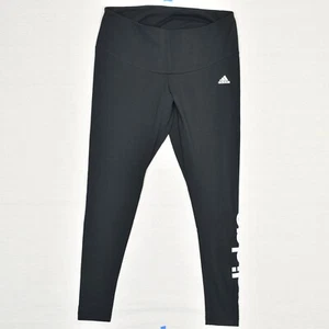 NEW Adidas Women Skinny Legging Polyester Black Size 1X W Lin Leg Tight - Picture 1 of 8