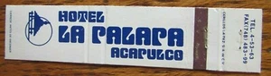 ACAPULCO, MEXICO MATCHBOOK MATCHCOVER: LA PALARA HOTEL -F - Picture 1 of 2