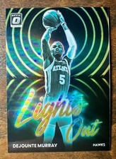 2022-23 Donruss Optic Dejounte Murray Lights Out Gold Prizm SP #d/10 Short Print