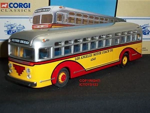 CORGI 97635 GM4502 LOS ANGELES MOTOR COACH HOLLYWOOD AMERICAN DIECAST MODEL BUS - Picture 1 of 1