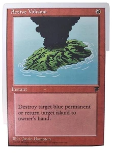 Magic The Gathering MTG "ACTIVE VOLCANO" Chronicles Instant FREE SHIPPING! - Picture 1 of 3