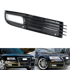 Rechts Nebelscheinwerfer Gitter Abdeckung für Audi A8 D3 4E2,4E8 2008-10 Schwarz - Bild 1 von 12