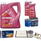 Bosch Inspektionspaket 7 L Mannol Extreme 5W-40 Für Peugeot Partner Combispace