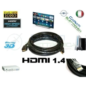 Cavo HDMI 1.4 10 Metri mt in RAME Tv Video Dvd Console PC BLU-RAY Satellitare - Foto 1 di 1