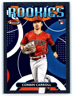 2023 TOPPS FINEST BASEBALL ROOKIES INSERT RC #FRD-7 CORBIN CARROLL  DIAMONDBACKS - Image 1 of 2