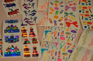 Mrs. Grossman Girl Stickers You Choose Princess, Shoes, Ribbons, Hair, Makeup - Picture 1 of 24