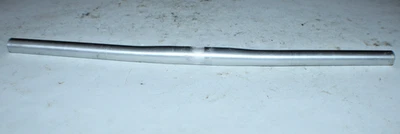 Manillar de barra plana MTB 25,4/22,2 mm 58 cm plateado descenso Trail acero ¡Envío a EE. UU.! Foto 1 de 4