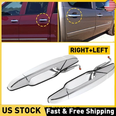 2PCS Rear L&R Door Handle For Chevrolet Avalanche Tahoe Suburban 1500 25960522 - Imagem 1 de 4