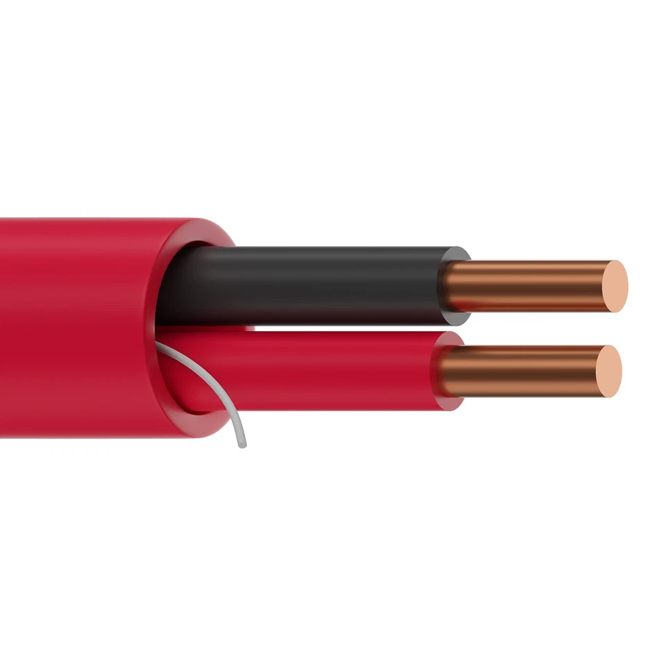 Cable de alarma contra incendios 1000' Belden 5220UL 16 AWG 2 conductores elevador FPLR 300V Foto 1 de 1