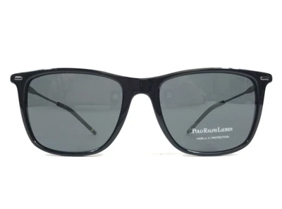 Polo Ralph Lauren Sunglasses PH4163 5001/87 Shiny Black Frames with Gray Lenses - Image 1 of 4