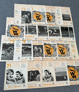 WOLVERHAMPTON WANDERERS WOLVES HOMES 1971 1972 HOMES X 21 - Picture 1 of 3