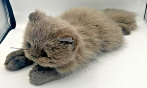 Ty Classic Cat 1999 Gray 18” Plush Persian Kitten Gold Eyes JBX20 - Picture 1 of 7