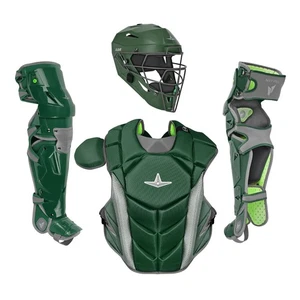 All-Star MVP-PRO Intermediate Baseball Catcher's Package - Dark Green - Picture 1 of 4