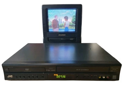 JVC HR-XVC11 DVD/VCR VHS Recorder Combo Player/No Remote/Tested/Free Ship - Image 1 of 4