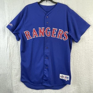 Camiseta de béisbol Texas Rangers para hombre grande azul 49 MLB Majestic Diamond EE. UU. - Imagen 1 de 8
