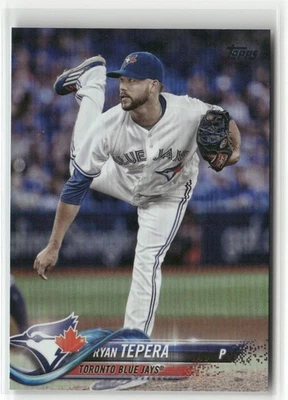 2018 TOPPS UPDATE #US277 RYAN TEPERA RAINBOW FOIL TORONTO BLUE JAYS - Image 1 of 2