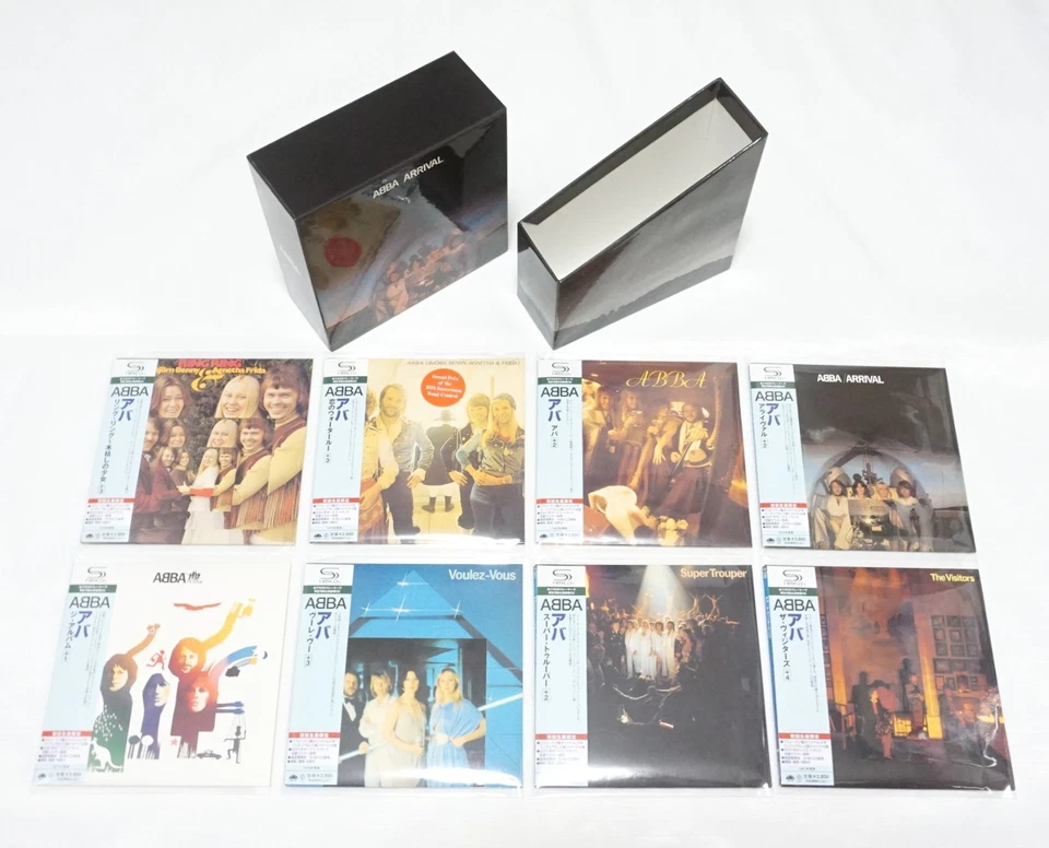 ABBA - Mini LP SHM-CD 8 Titles Set + Promo Box Cmplt '73~81 Paper Sleeve Obi JPN Foto 1 de 4