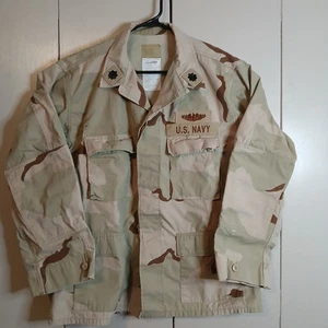 Marine Arbeitsuniform Bluse Typ II Wüste hellbraun dreifarbig Camouflage Large Reg (0294) - Bild 1 von 9