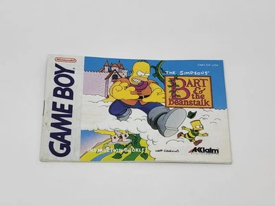 Simpsons: Bart and the Beanstalk (Nintendo Game Boy, 1993) Manual SOLO Envío Gratis Foto 1 de 4