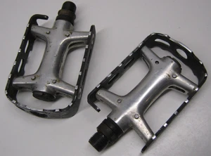 Shimano Deore XT PD-M731 MTB Pedals 9/16” Black Silver Japan Vintage - Picture 1 of 14