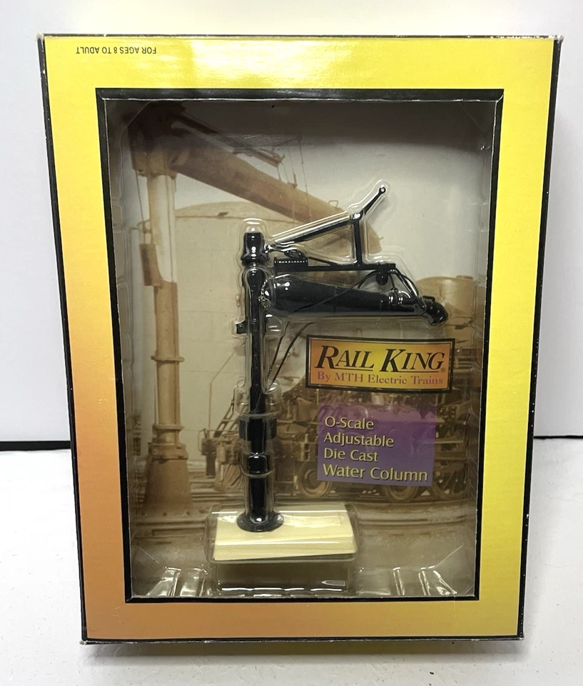 Rail King MTH 30-11007 Adjustable Black & Cream Water Column O Scale Die Cast - Image 1 of 4