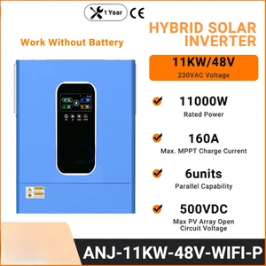 Photovoltaik Wechselrichter 48V Hybrid Doppeleingang MPPT 11KW 160A Max Charge Curre - Bild 1 von 5