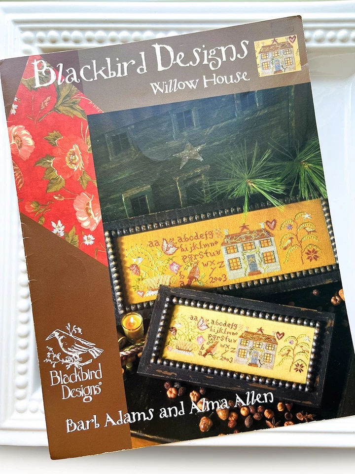 Blackbird Designs WILLOW HOUSE Out Of Print Cross Stitch Chart Pattern OOP - Image 1 of 1