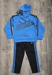 ADIDAS 2 Pc Outfit Hooded Sweatshirt SHIRT & JOGGER Pants SET BOYS Size 6 NEW - Picture 1 of 7