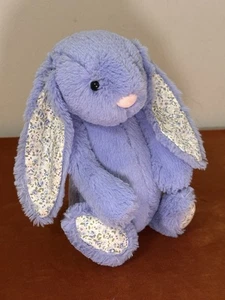 Jellycat Medium Bashful Bluebell Blossom Bunny Rare Retired Blue Rabbit Soft Toy - Bild 1 von 11