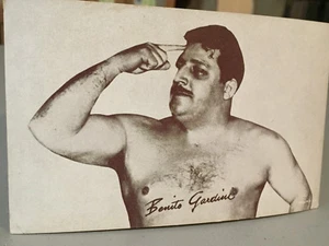 Classic Wrestling Exhibit Arcade Trading Card Benito Gardini(Size:3 1/3 X 5 1/3) - Picture 1 of 1