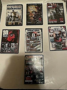 DVD Movies Horror Thriller Suspense Variety Scary Movie Night 7 cases multi LOt - Picture 1 of 12