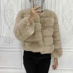 2024 Women Faux Fur Coat Autumn Winter High Quality Fluffy Short Coat Faux... - Picture 1 of 43