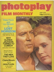 Revista Photoplay Lost Horizon portada Vicki Woolf Karen Black Simon Ward 1973 - Imagen 1 de 2