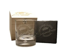 Whiskey Rum Gin Tumbler Geschenkbox für Frauen The Woman The Myth The Legend - Bild 1 von 4