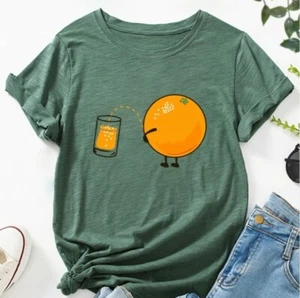 Camiseta Army Green Peeing NARANJA PARA MUJER Talla M Totalmente Nueva - Imagen 1 de 1