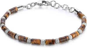 Bracciale Brosway Uomo Acciaio Pietre Occhio di Tigre Coll. RIPTIDE _BTD013 - Foto 1 di 4