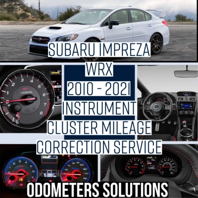 Услуга коррекции пробега приборной панели SUBARU IMPREZA WRX 2010–2021 - Изображение 1 из 4