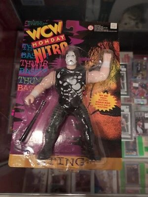 Figura de acción vibradora WCW Monday Nitro Sting 1997, en paquete original. Foto 1 de 2