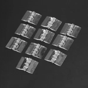 Plastic Folding Hinges Perspex Hinge For Storage Box Link Showcase Furniture - Picture 1 of 8
