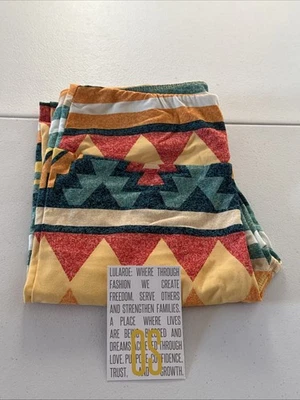 Leggings OS LuLaRoe Talla Única Multicolor Azteca Tribal Nuevos sin Etiquetas Nuevos DOS Etiquetas Foto 1 de 4