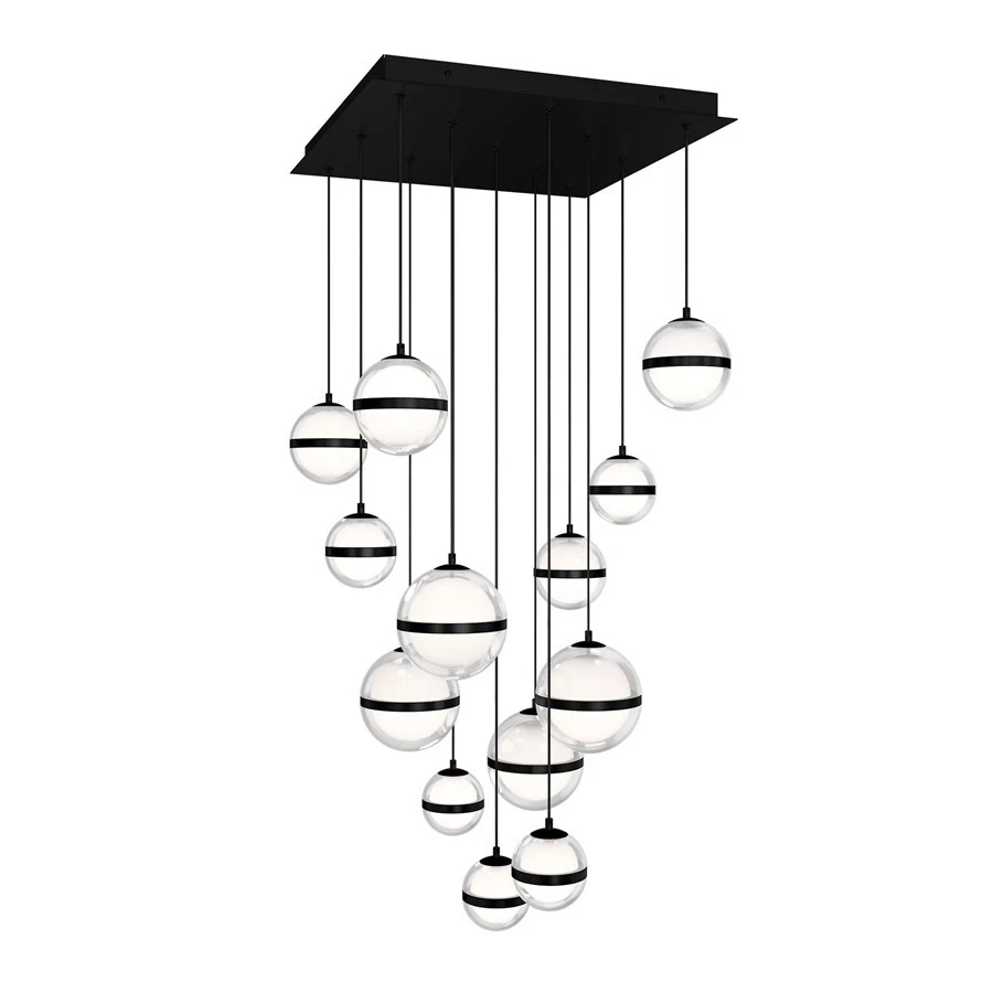 Colgante dweLED Cyllindra 13 Luces Multi-Luz, Negro Cromo/ - PD-77513S-BC Foto 1 de 1