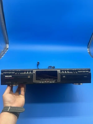 Grabadora de CD de doble cubierta Philips CDR775 sin probar tal cual. Foto 1 de 4