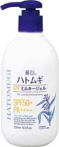 New KUMANO Reihaku Hatomugi UV Milky Gel 250ml coixseed SPF50+ PA++++ from Japan - Picture 1 of 7